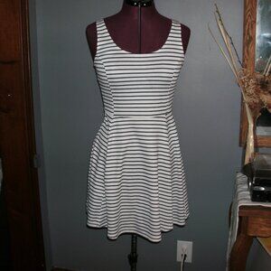 Black and White Striped Summer Dress